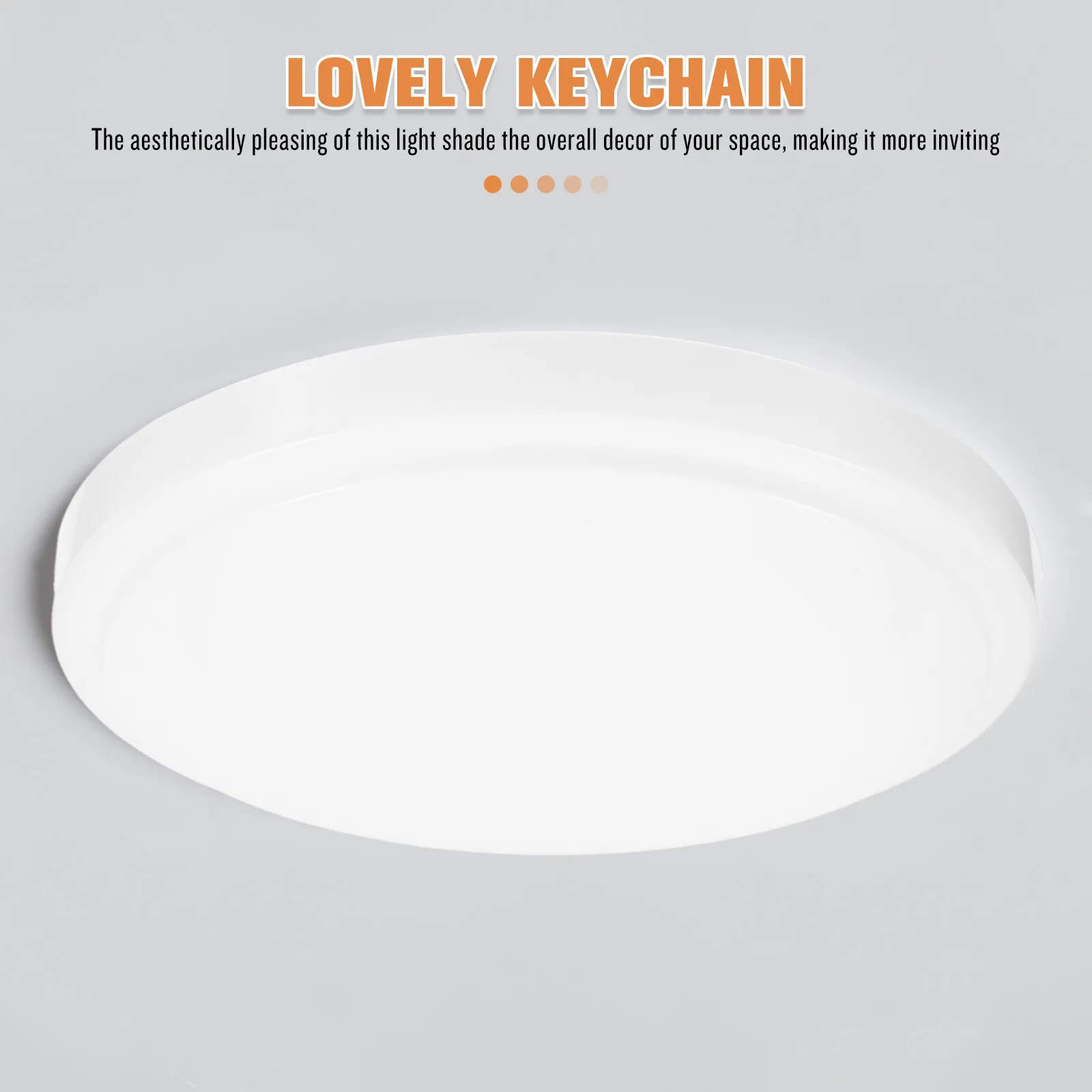

Plastic Round Ceiling Light Shade Dome Cover for Bathroom Kitchen Office Flush Mount Ceiling Light Fixture Lampshades