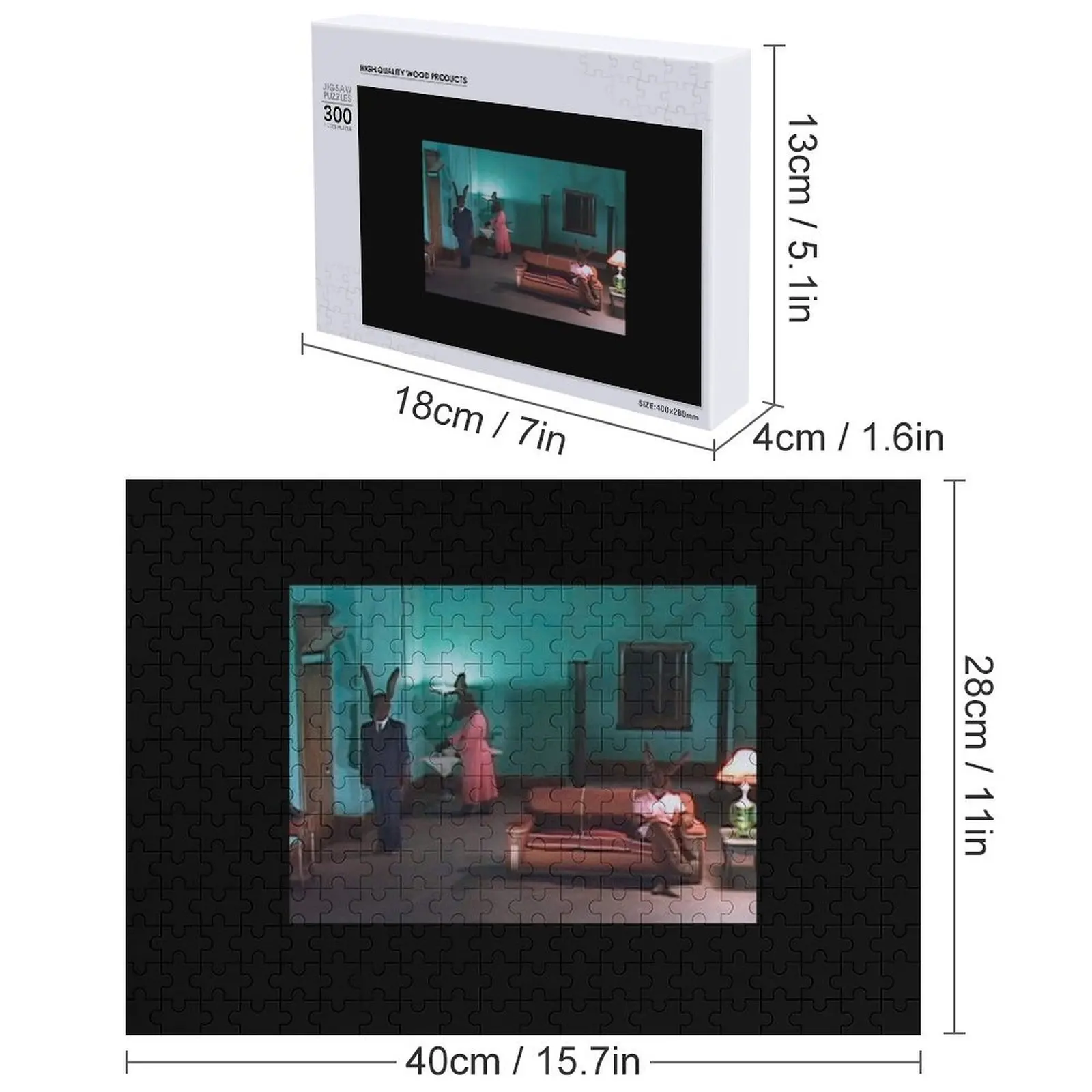 เดวิด ลินช์ แรบบิทส์ จิ๊กซอว์พัซเซิล ของเล่นส่วนบุคคล ปรับแต่งได้ตามต้องการ ปรับแต่งด้วยภาพถ่าย