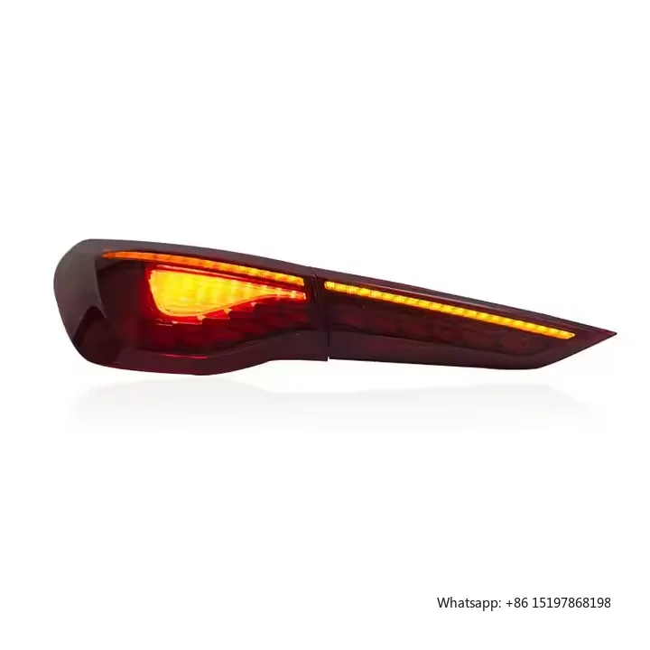 SJC أنظمة إضاءة السيارات السيارات الذيل مصباح لسيارات BMW 4 سلسلة G22 M4 G82 GTS LED المصابيح الخلفية الجمعية اكسسوارات السيارات أضواء خلفية