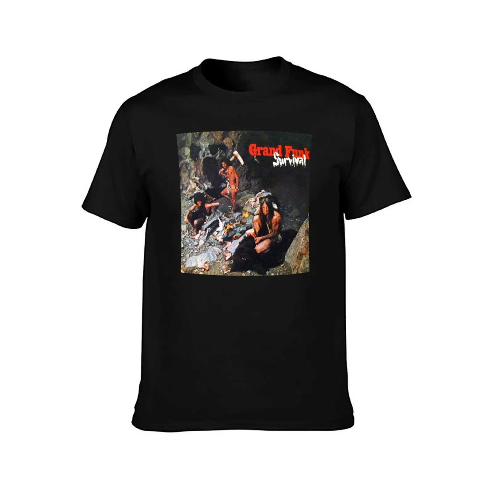 Grand Funk Railroad - Survival. T-Shirt Summer Casual Cotton Tee Oversized Streetwear Tops Vintage Graphic Print 100% Cotton
