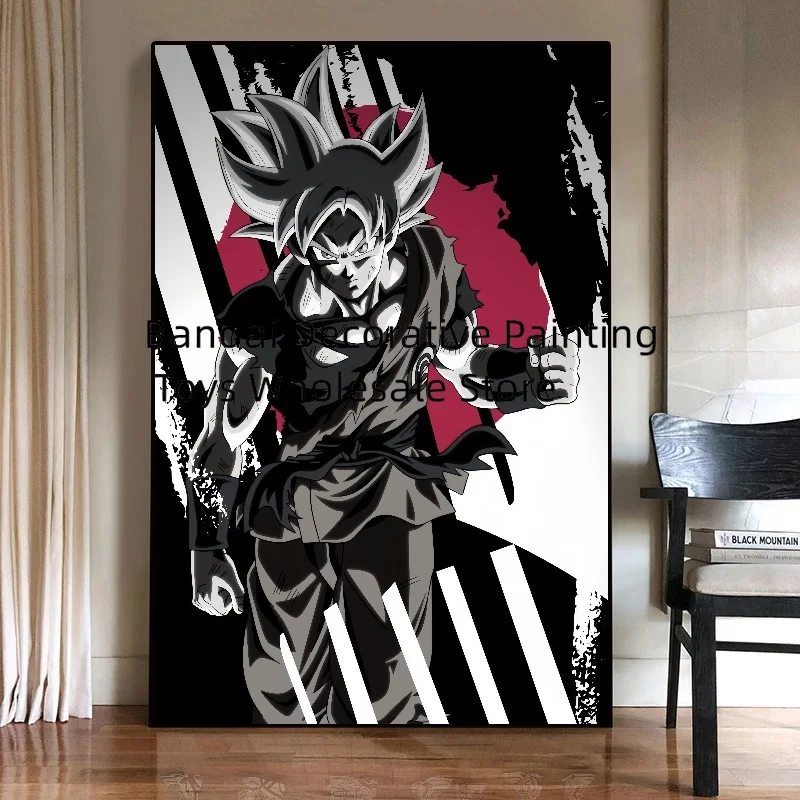 Dragon Ball Anime Character Goku Poster Canvas Painting Suitable for Fashion Home Room Wall Decor Art  Mural Children Gift