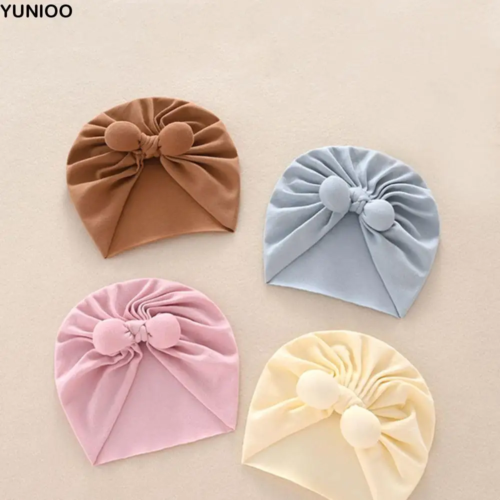 

Keep Warm Cotton Boneless Muslin Hat Cartoon Soft Baby Fetal Cap 0-5 Months Elastic Newborn Turban Hat Protection