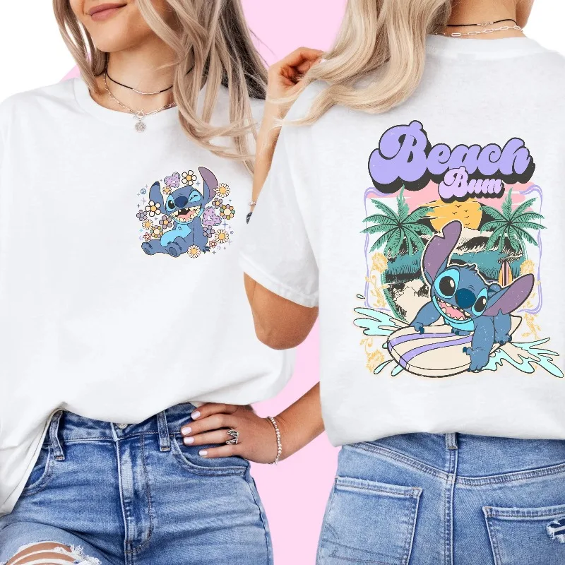 

Disney Stitch TShirt Disney Sweatshirt Stitch Beach TShirt Disney Vacation Lilo and Stitch Clothe