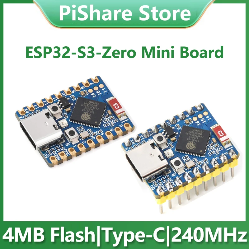 Waveshare ESP32-S3-Zero Mini Development Board based On ESP32-S3FH4R2 Dual-Core Processor