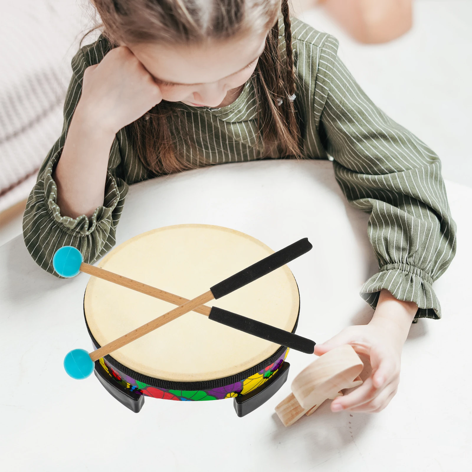 

Tongue Drum Mallets Wooden Percussion Sticks Lightweight Portable Practice Tool For Kids Beginners Musical Instrument