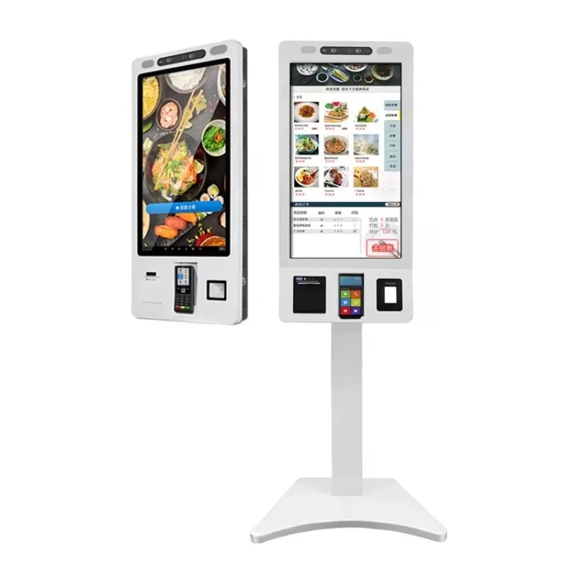 Supermarket 21.5 Android 32 Kiosk Price Touch Screen Checkout Payment Machine Self Service Order Kiosk With Pos in Restaurant