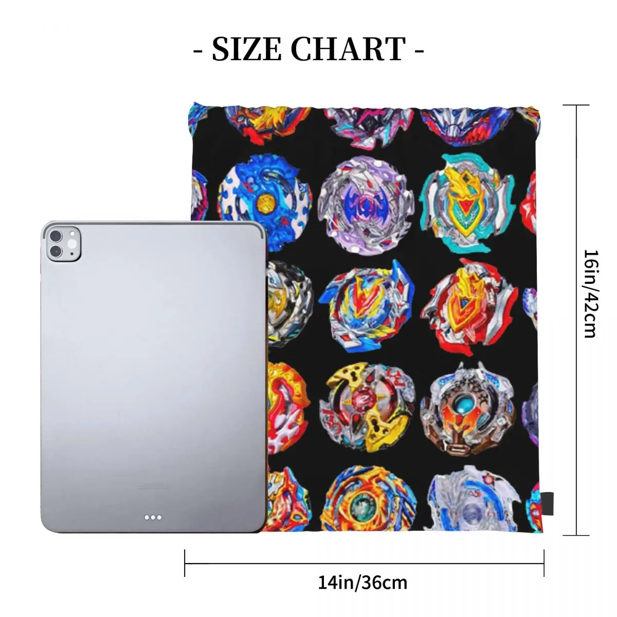 Beyblade Burst Backpacks Casual Portable Drawstring Bags Drawstring Bundle Pocket Storage Bag Book Bags For Man Woman Students