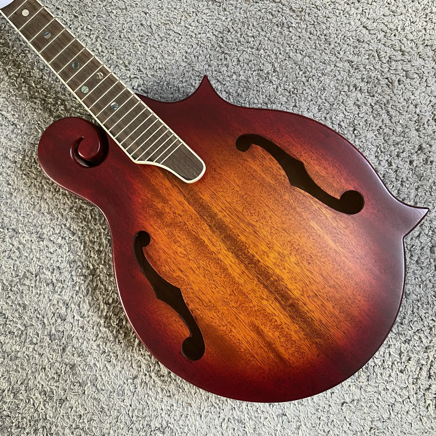 N033 American Brand Washburn Mandolin All Solid Mahogany 8 String Mandolin Made by Korea Factory in China Unfinished