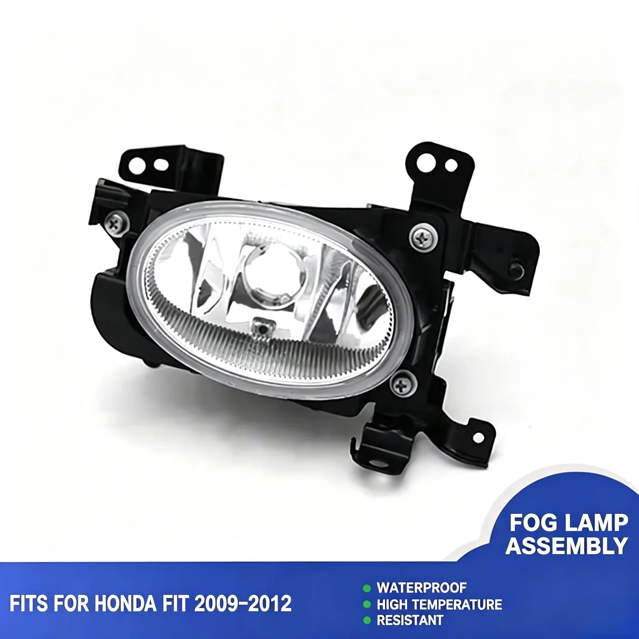 Front Right Fog Light For HONDA Fit Freed GE6 GE8 2009 2010 2011 With Aluminum Bowl Glass Lens Car Accessories Upgrade Kit