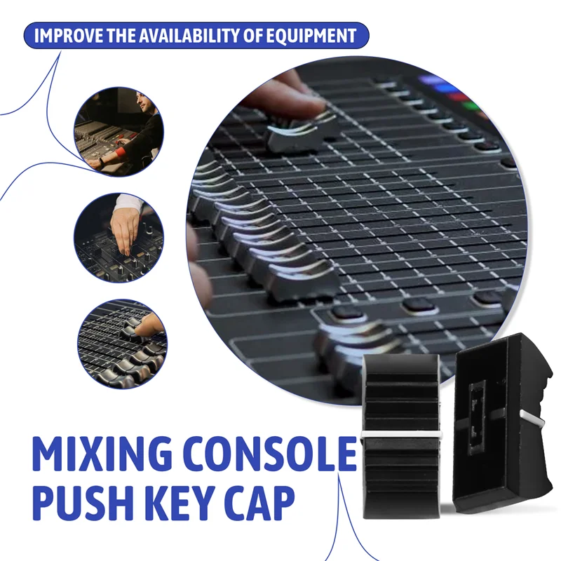 ABMF-100Pcs Fader Knob Caps Foraudio Equipment, DJ Equipment, Andmixing Consoles Slider Caps