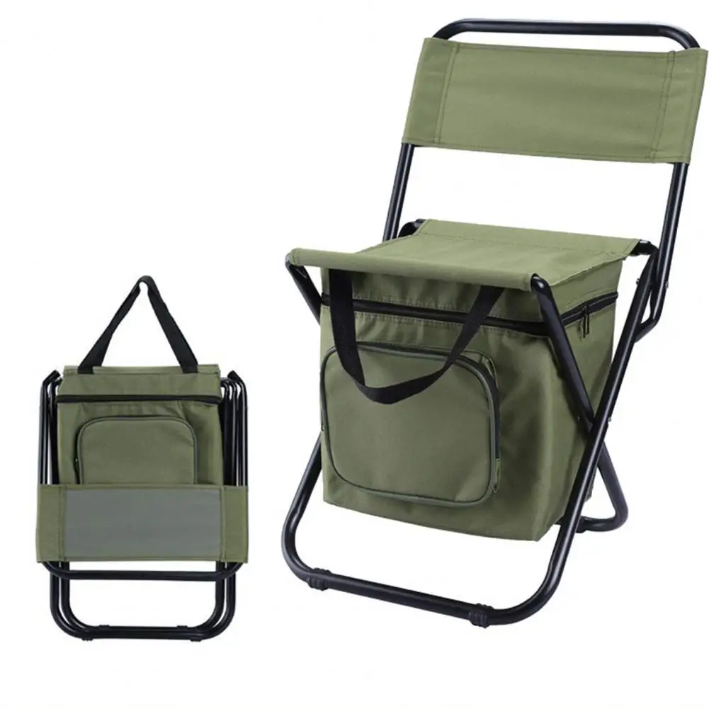 Folding Chair X-type Fixing Method Take Up Portable Fishing Chair w/Storage Bag Outdoor Splash Proof Picnic Camping Stool Bench