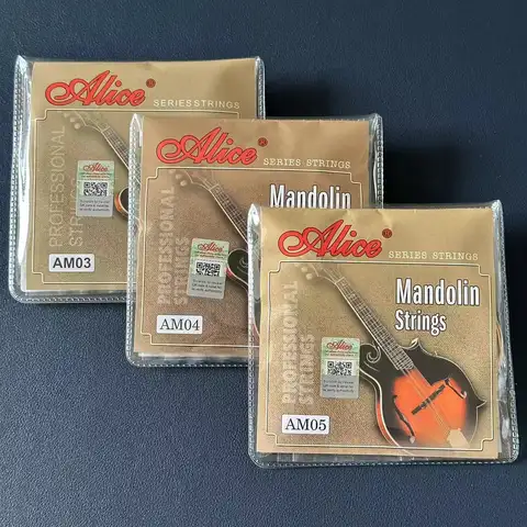 Mandolinsträngar pläterat stål, försilvrad kopparlegering, sårade, ljus ton och enkel spelbarhet för mandolindelar och tillbehör 12 best sales Unicode - №6