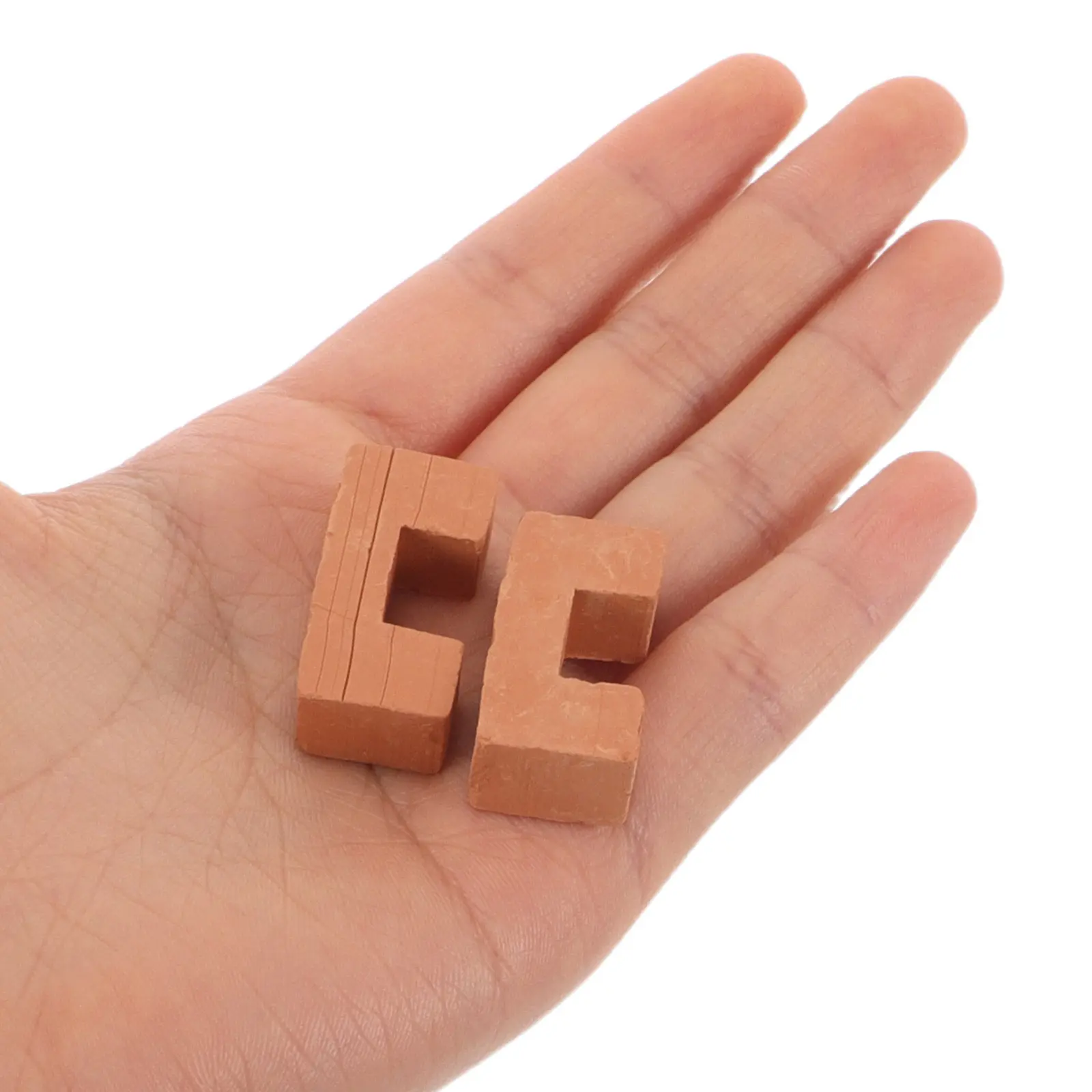 

20Pcs Miniature Bricks Realistic Texture DIY Building Set for Tiny House Models Dollhouse Landscaping Craft Projects Mini Garden