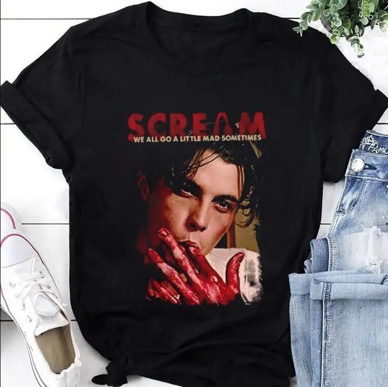 

Scream We All Go A Little Mad Sometimes Billy Loomis T-Shirt, Scream Movie Shirt