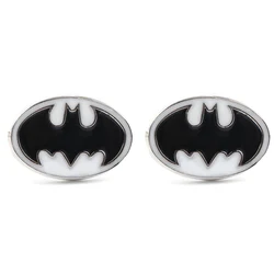 Superhero Batman Metal Enamel Cufflinks Marvel Avengers Cuff Links for Men Business Accessories Fashion Wedding Jewelry Gift