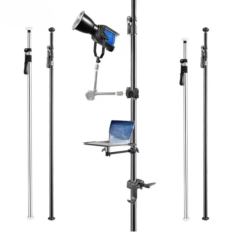 Aluminum alloy photographic telescopic support rod, column vertical balance 15kg load-bearing