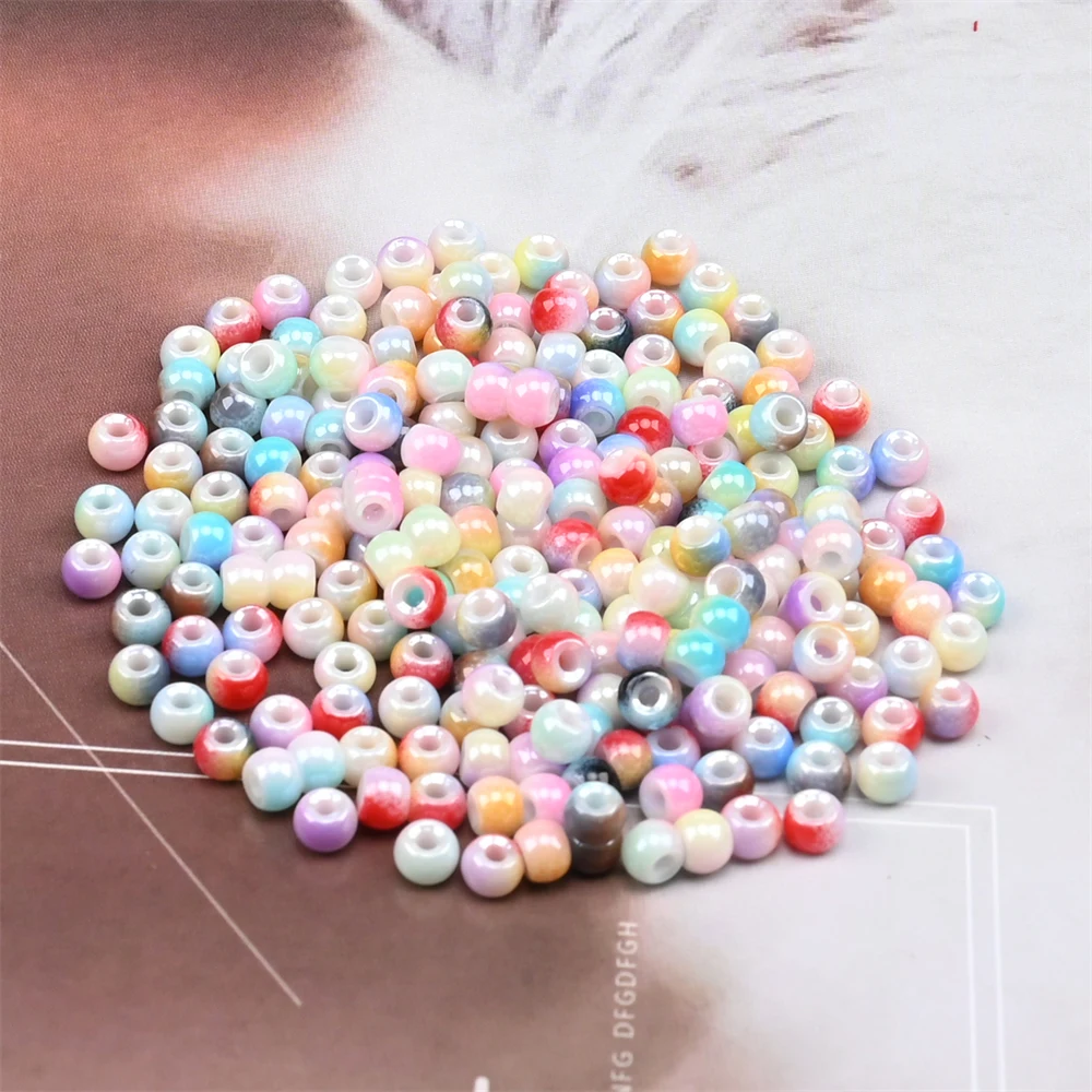 24 Colors Colorful Plated Glass Seed Beads Czech Small Rondelle SeedBeads for Bracelet Necklace Earring Jewelry Making