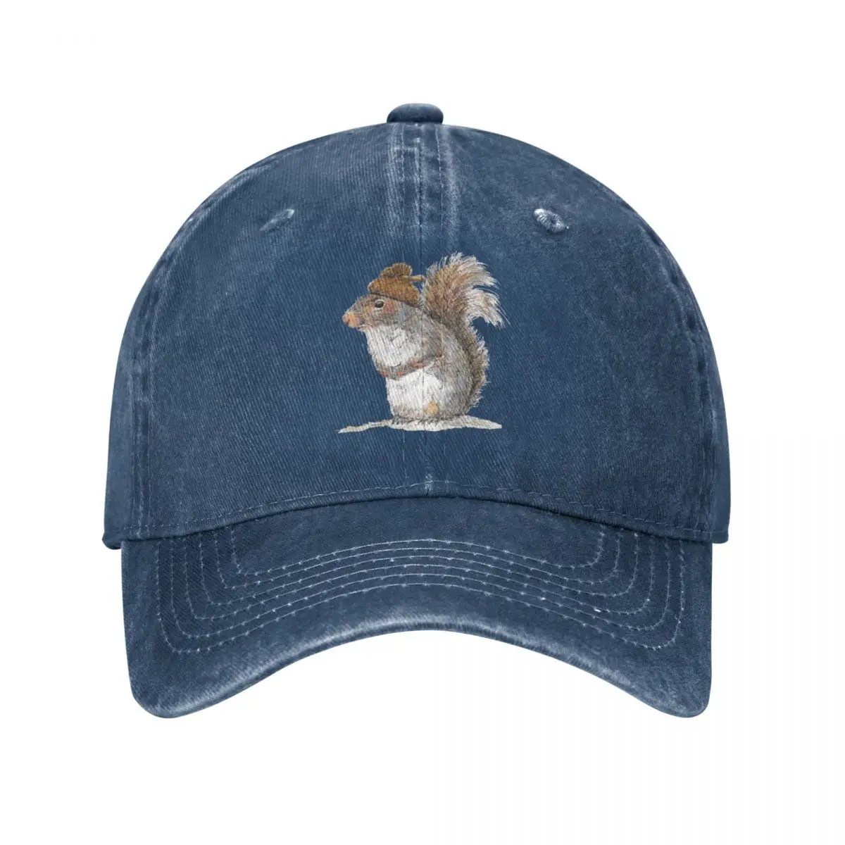 Squirrel with an Acorn Hat Cowboy Hat Hood Icon Designer Hat Kids Hat Men'S Baseball Cap Women'S