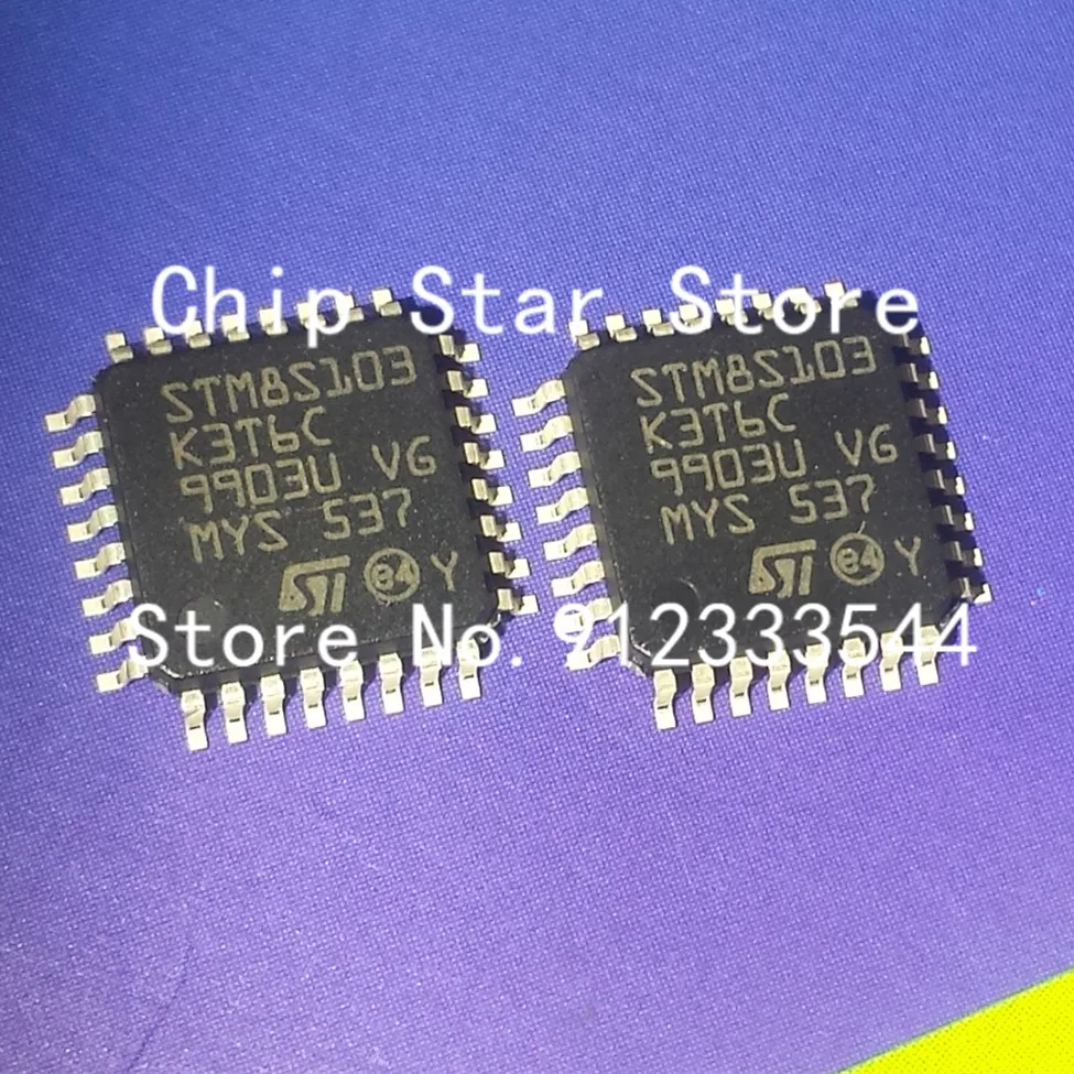 5-50pcs  STM8S103K3T6C STM8S103 LQFP32 8Bit MCU STM8 Family STM8S Series Microcontrollers 100%New And Original