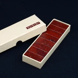 Blank Square Red Stone Stamp for Beginner's Practice, Seal Carving, Painting, Calligraphy, Different Size