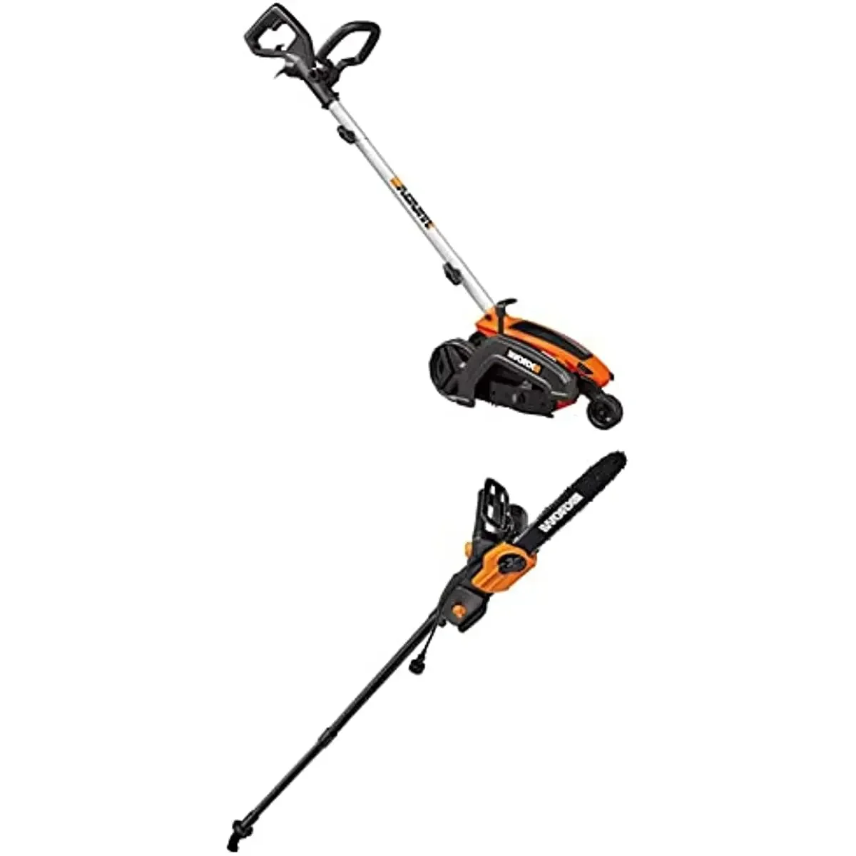 

WORX Electric Lawn Trencher/Edger with Pole Saw Chainsaw