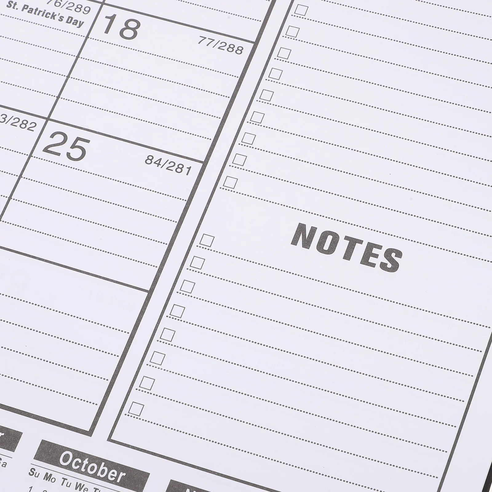 

Household English Monthly Calendar 2023 Multi-Function Desk Hanging Calendar Office Accessory Home Use Clear Date Planner