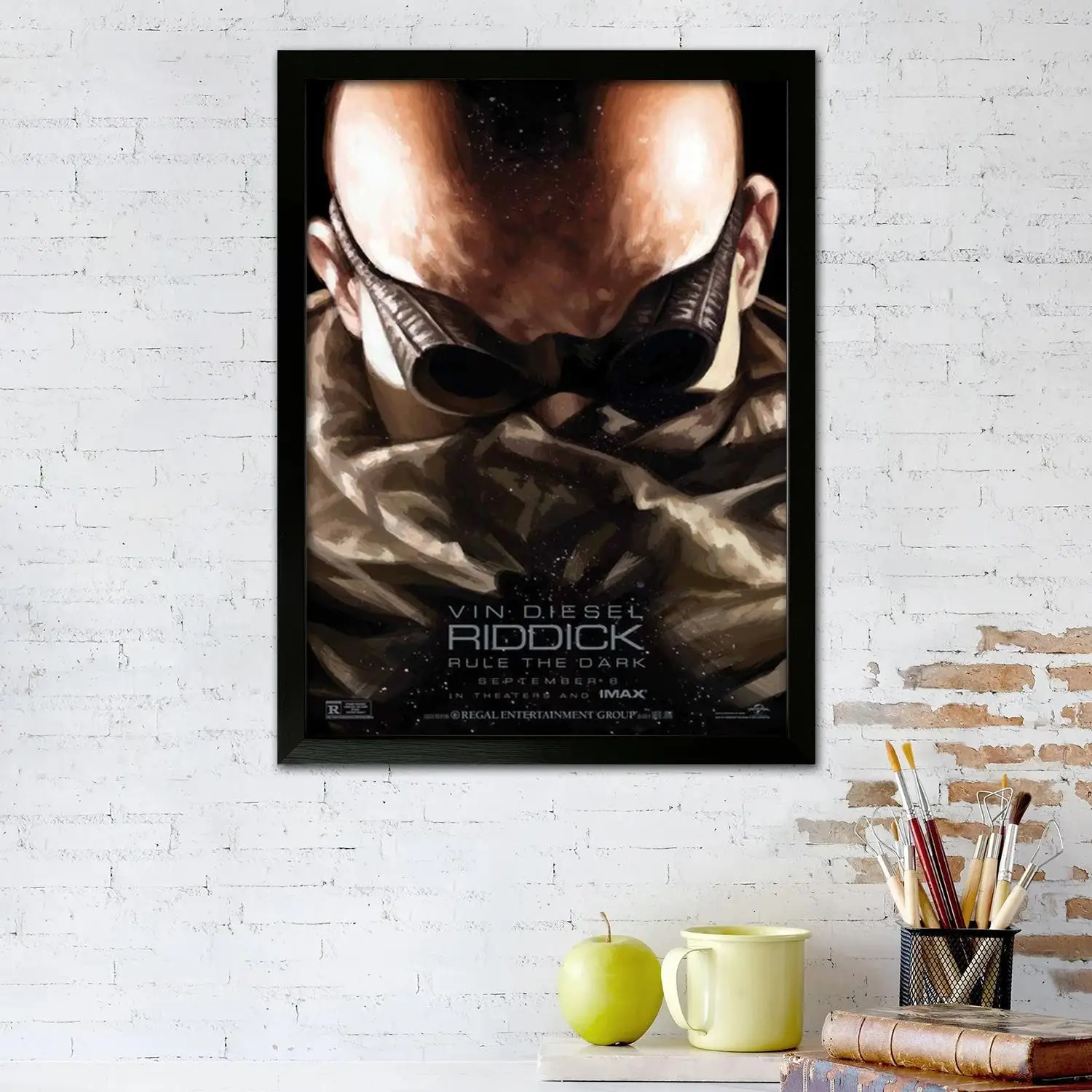 Riddick Movie Canvas Art Poster, Wall Art, Picture Print, Modern Family, Bedroom Decor, Posters,Decorative painting