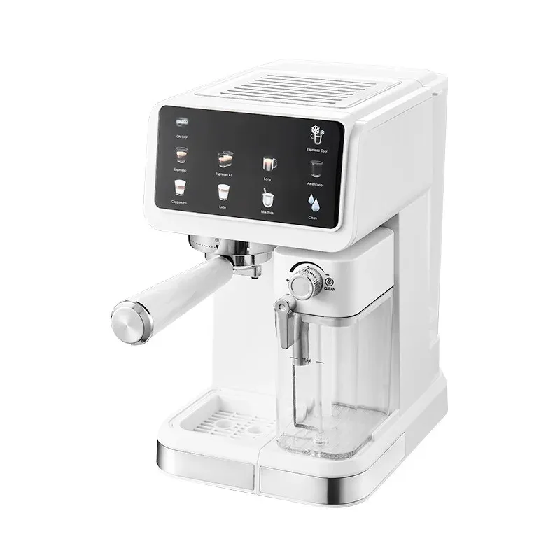 Cafetera con pantalla táctil de 220V para el hogar, cafetera Espresso de 20bar con Espumador de leche, cafetera automática con ahorro de energía