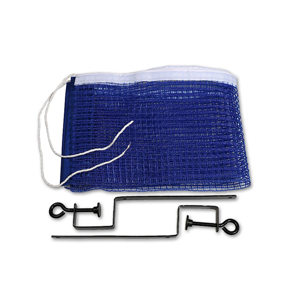 

Портативный набор инструментов для настольного тенниса с сетчатой рамой, синий прочный металл, полиэстер, комбинация, легко подходит для офиса и дома