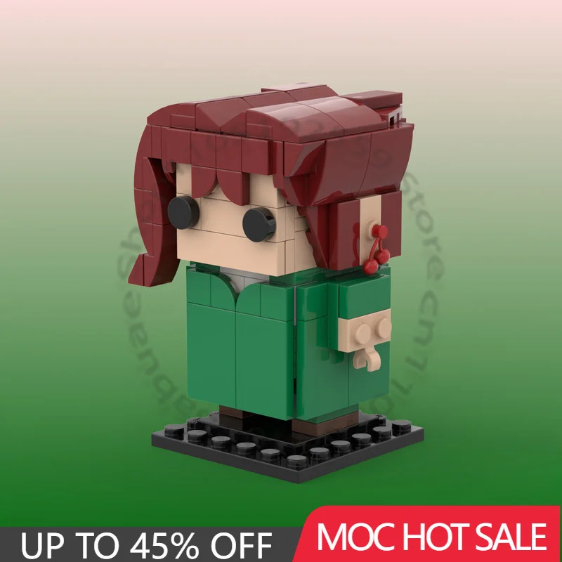 

162 PCS Brickheadz Series Building Blocks Famous Anime Character Kakyoin Model Bricks Creative DIY Assembly Toys Christmas Gifts