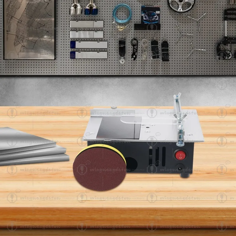 

Black Silver Aluminum Acrylic 2-Inch Desktop Mini Multifunctional Table Saw Black European Standard For Cutting PCBs Copper Pipe