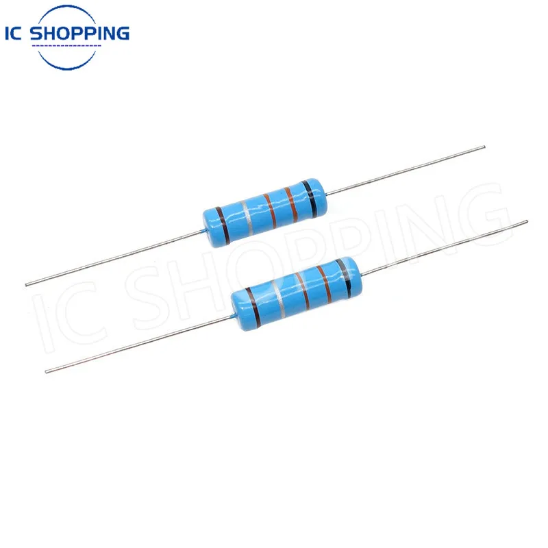 10PCS 5W Metal film Resistor resistance 0.1R~10M 1K 2K 4.7K 1.2 1.3 3.3 10 22 33 68 120 360 18 390 470 82R K ohm 10K 100K 1M