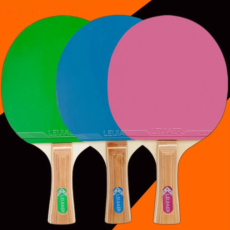 New Hot Sale 3 Star Training Table Tennis Blue green pink Wooden Table Tennis Ping Pong Racket