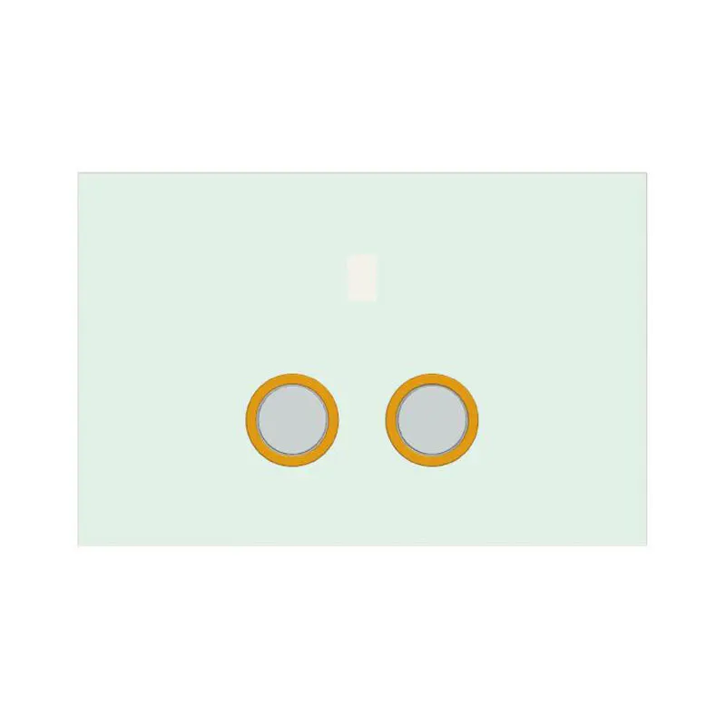 Accessori intelligenti per WC con serbatoio dell'acqua nascosto a parete con doppio pulsante di apertura