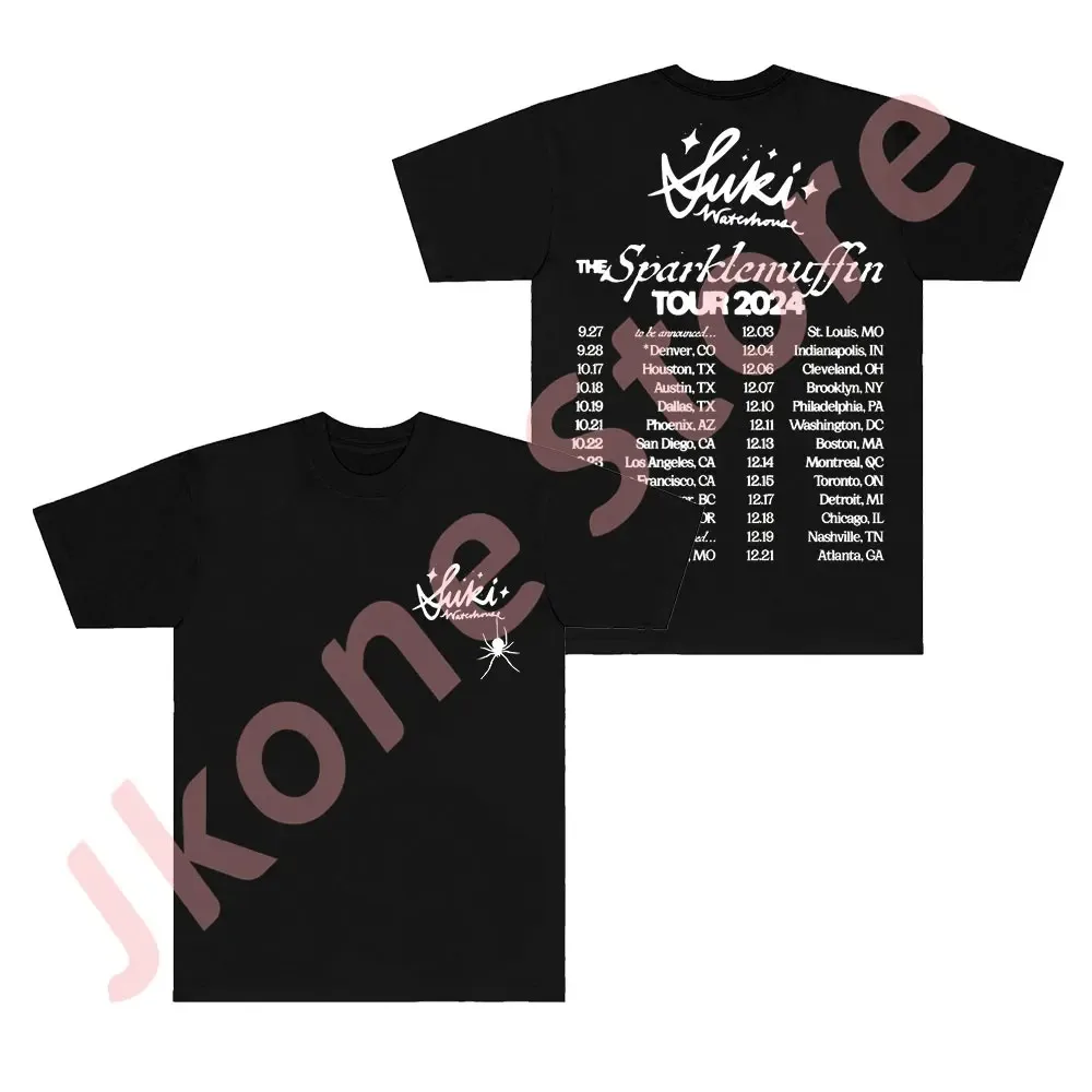 Suki Waterhouse Logo Tee The Sparklemuffin Tour 2024 T-Shirts Merch Cosplay Women Men Fashion Short Sleeve