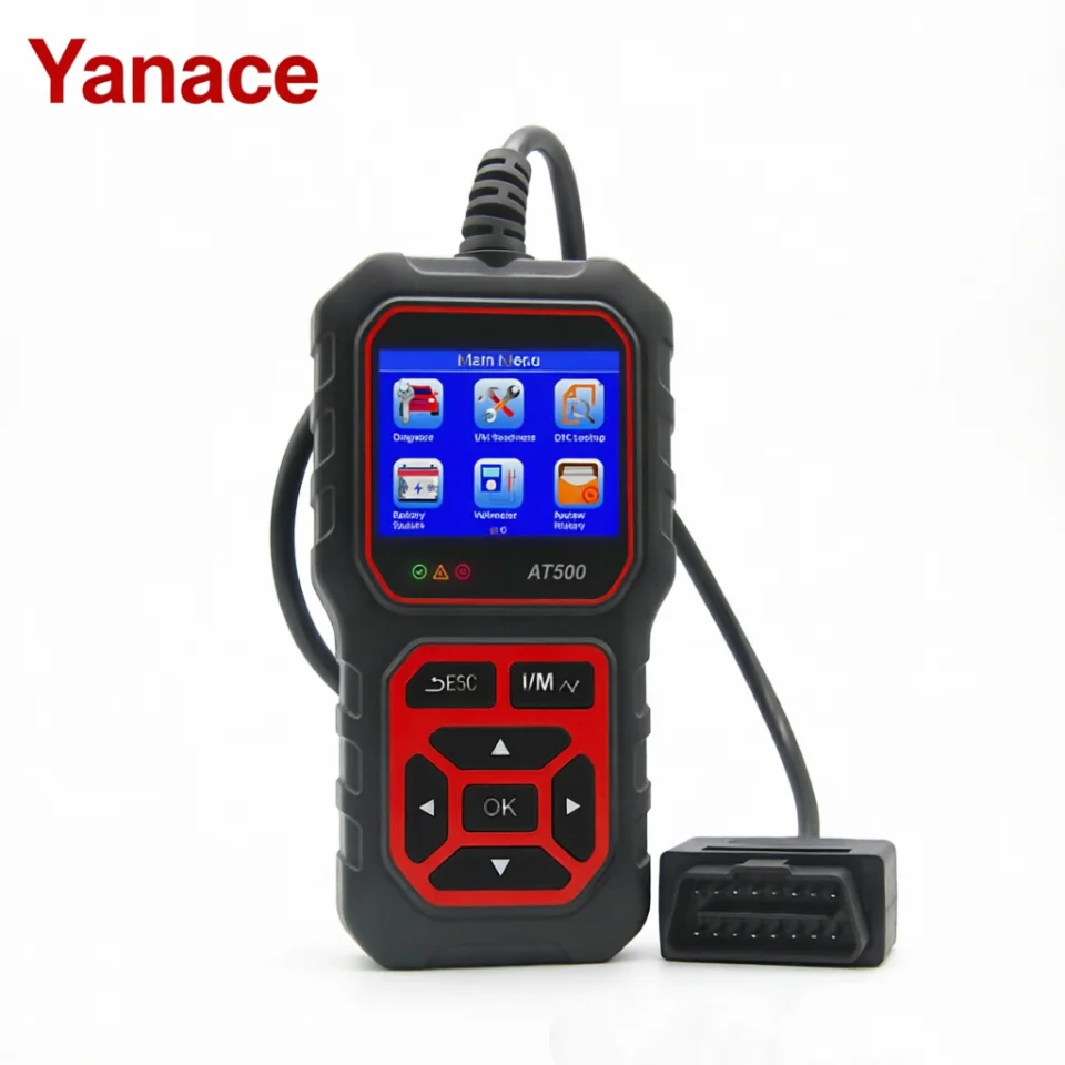 

Yanace AT500 OBD2 Scanner Diagnostic Tool with Color Display Multi-Language Support Real-Time Data for All OBD2 Vehicles