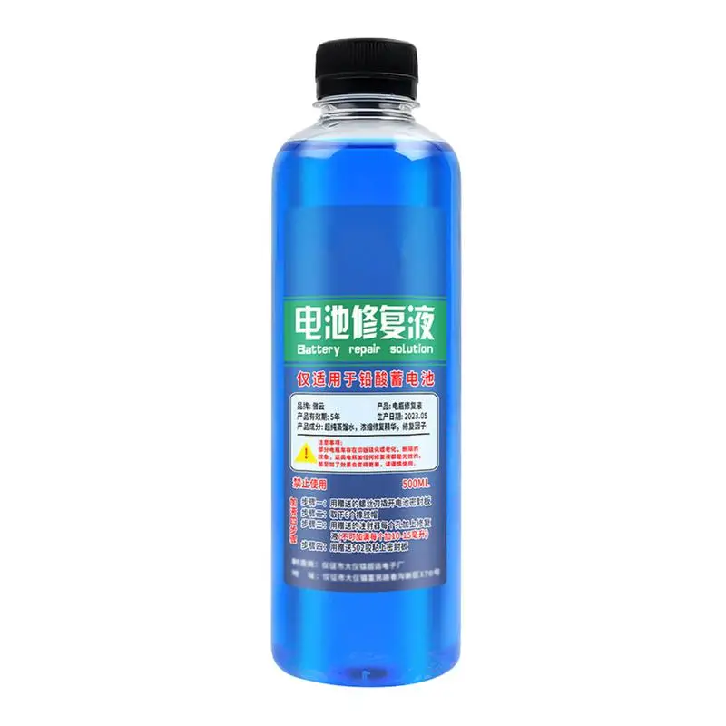 

Battery Repair Fluid 500ml Optimize Cycles Car Safe Repair Fluid Battery Restore Liquid Efficient Battery Boosting Agent