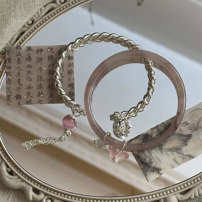 سوار نسائي على الطراز الصيني حسن الحظ؛ الإسورة قلادة أنيقة؛ مجموعة مكونة من قطعة واحدة قابلة للتعديل #4