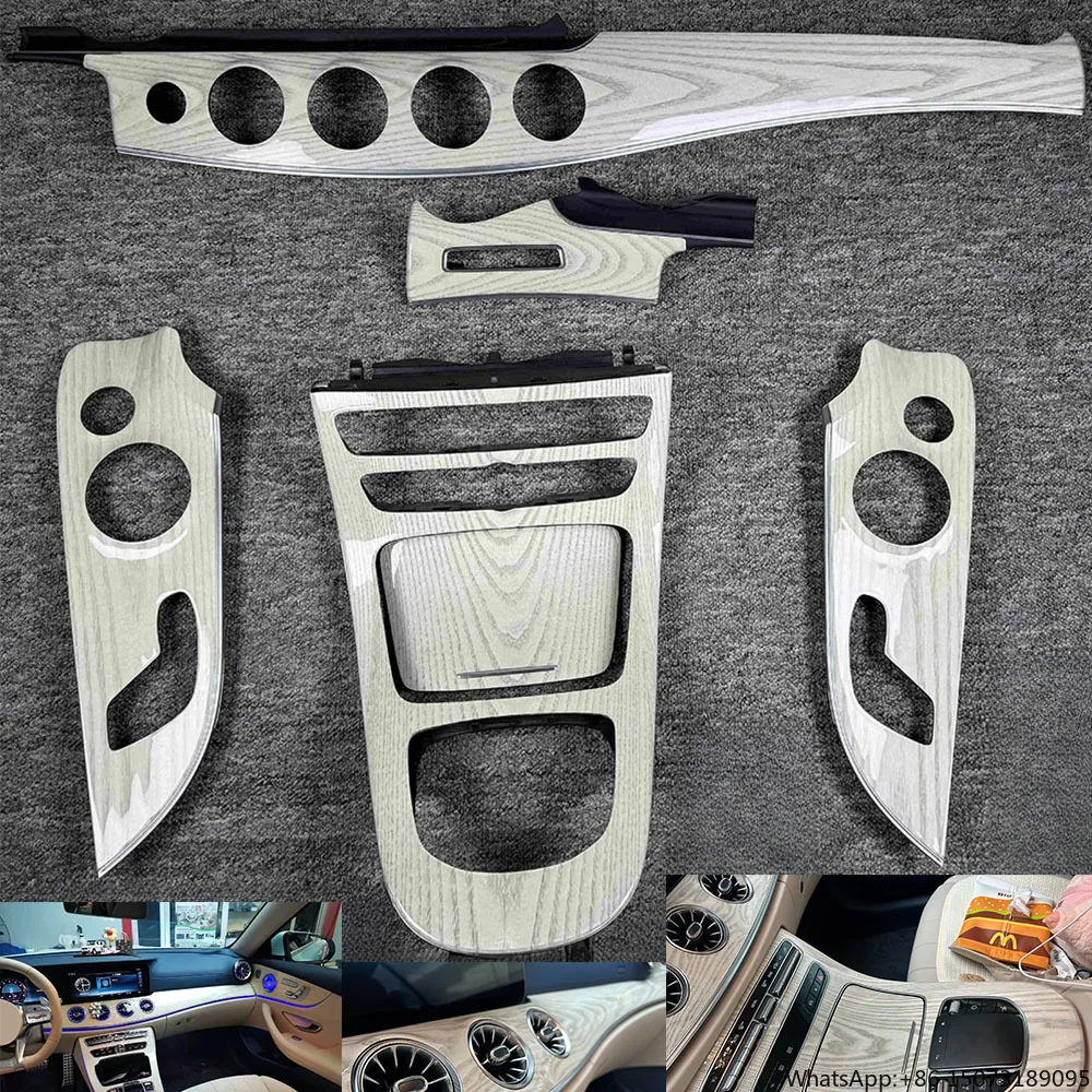 Luxury for - Class E W238 Coupe Wood Staff Center Console Cover Dashboard Kits Door Trim Interior Kits
