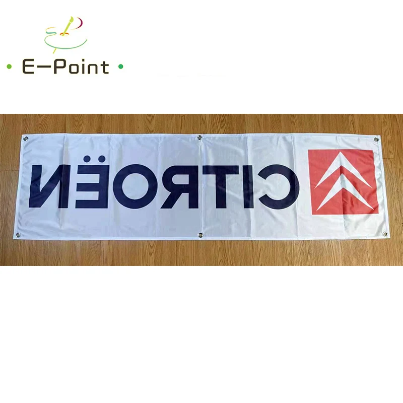 130GSM 150D Material France Citroen Car Banner 1.5ft*5ft (45*150cm) Size for Home Flag Banner Indoor Outdoor Decor yhx003