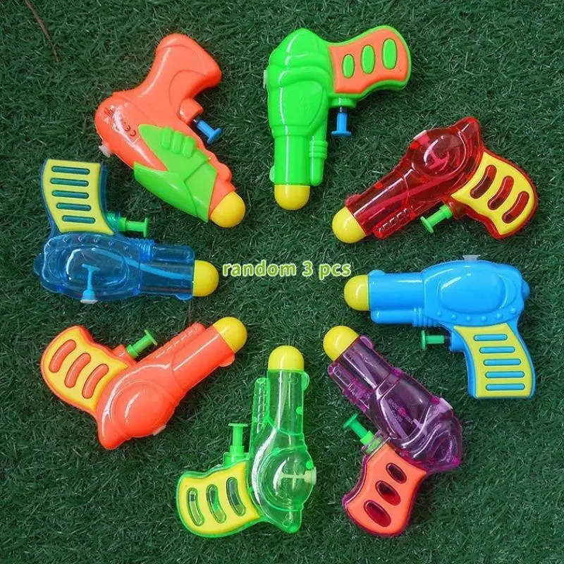 TH 3PC Children Portable Spray Water  Toys Summer Outdoor Beach Pool Garden Fight Game Manual Water  For Kids Gifts