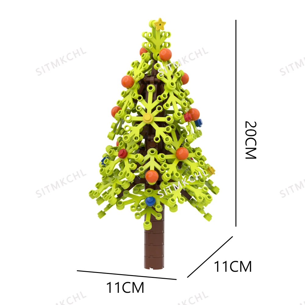 MOC DIY Dschungel-Garten & Baum-Bausteine - Hoflandschaft-Steine Kompatibel mit Großen Stadtansicht-Sets