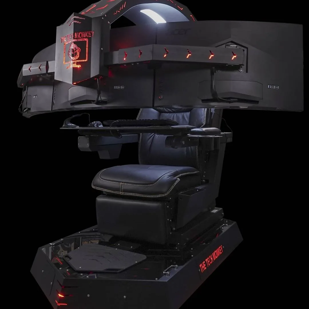 Oem Odm Imperator Works  IWR1 Model Genuine Leather Chair with Massage Ergonomic Reclining High End Zero Gravity Gaming Cockpit