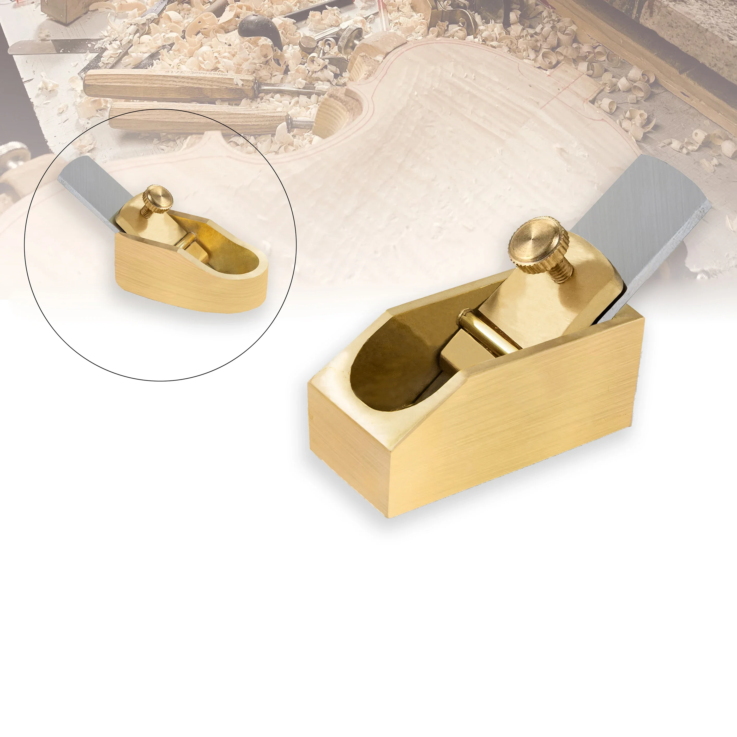 Copper Brass convex flat bottom Different size violin Edge planes Planer Woodworking Plane Cutter Manual Push Planing Hand Tool