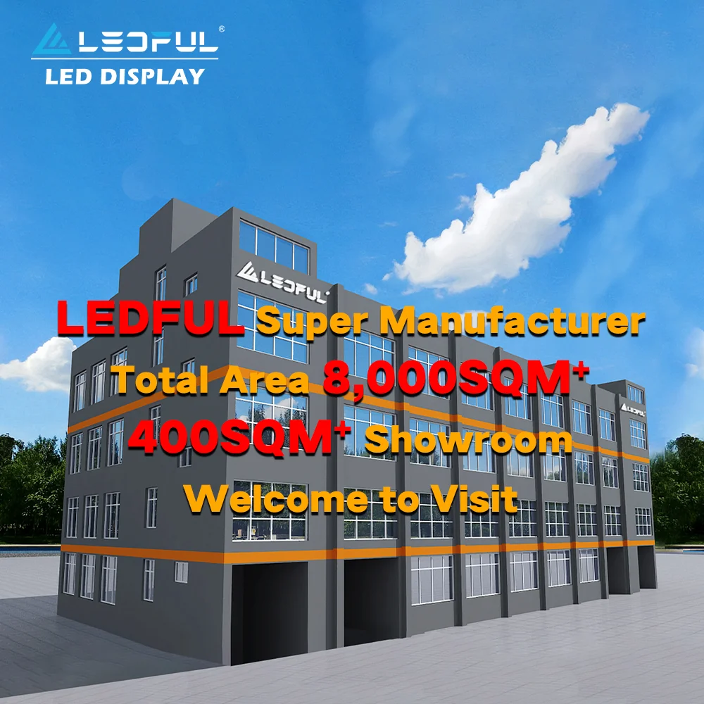 LEDFUL A Series Full Color SMD Digital Video Wall Panels Outdoor Indoor Self-adhesive Glass Transparent Paper LED Film Display