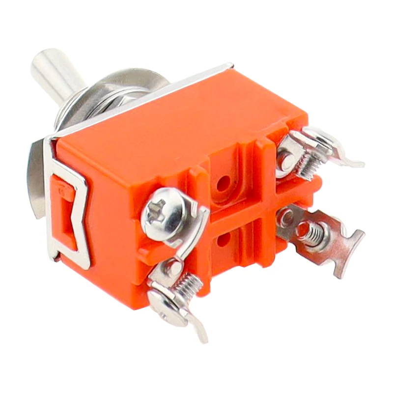 2PCS E-TEN1221 15A 250VAC 4PIN ON-OFF Toggle switch Rocker switch The power switch micro switch orange