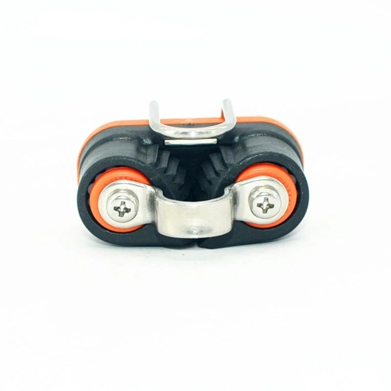 XA6H Double Row Kayak Ball Bearing Cleat Pilates Equipment Marine Boat Fast Entry Rope Wire Clamp Fairlead Yacht