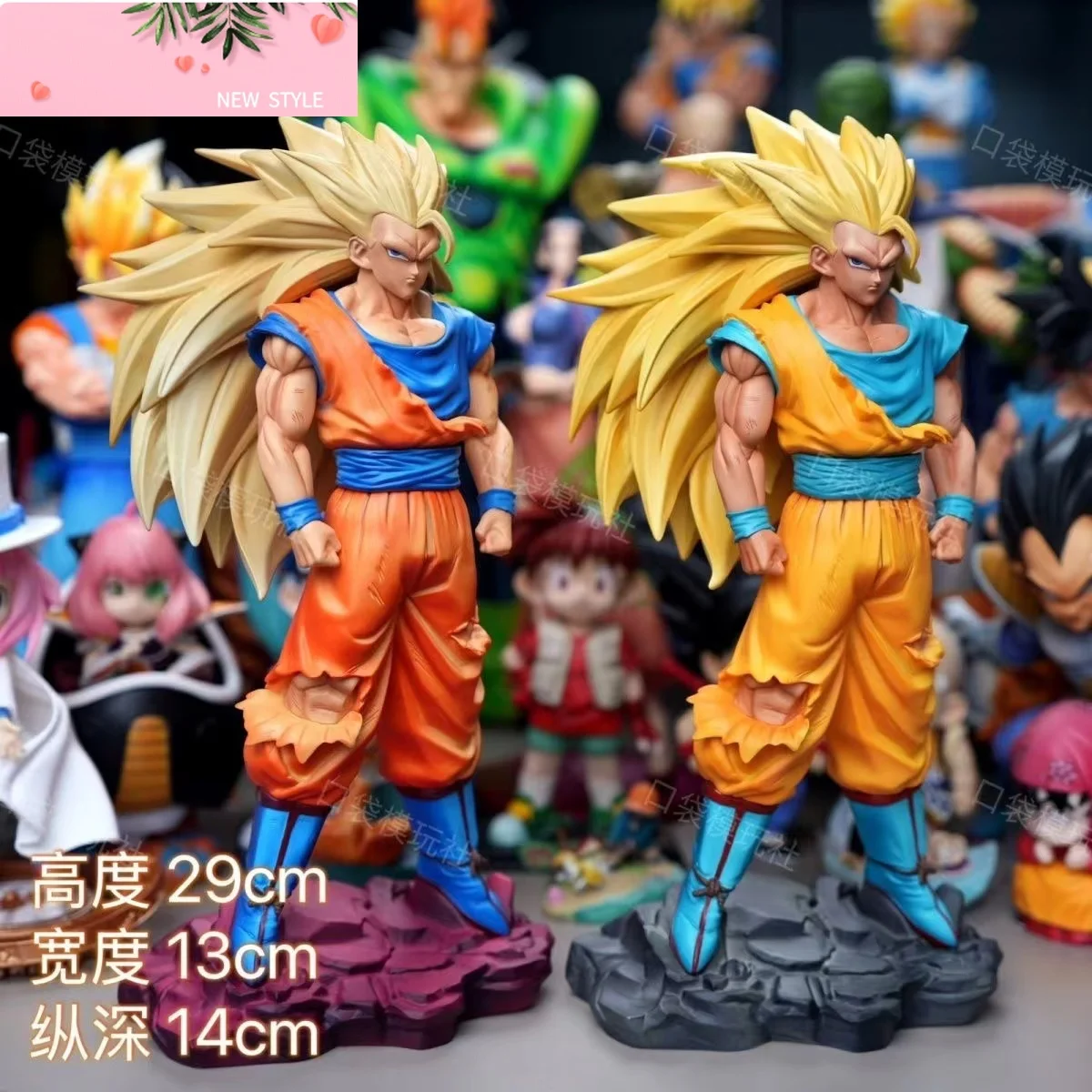 

30cm/11.81inch Dragon Ball Z Son Goku Figure Super Saiyan 3 Goku Action Figures Gk Statue Collectionmodel Toys Gift