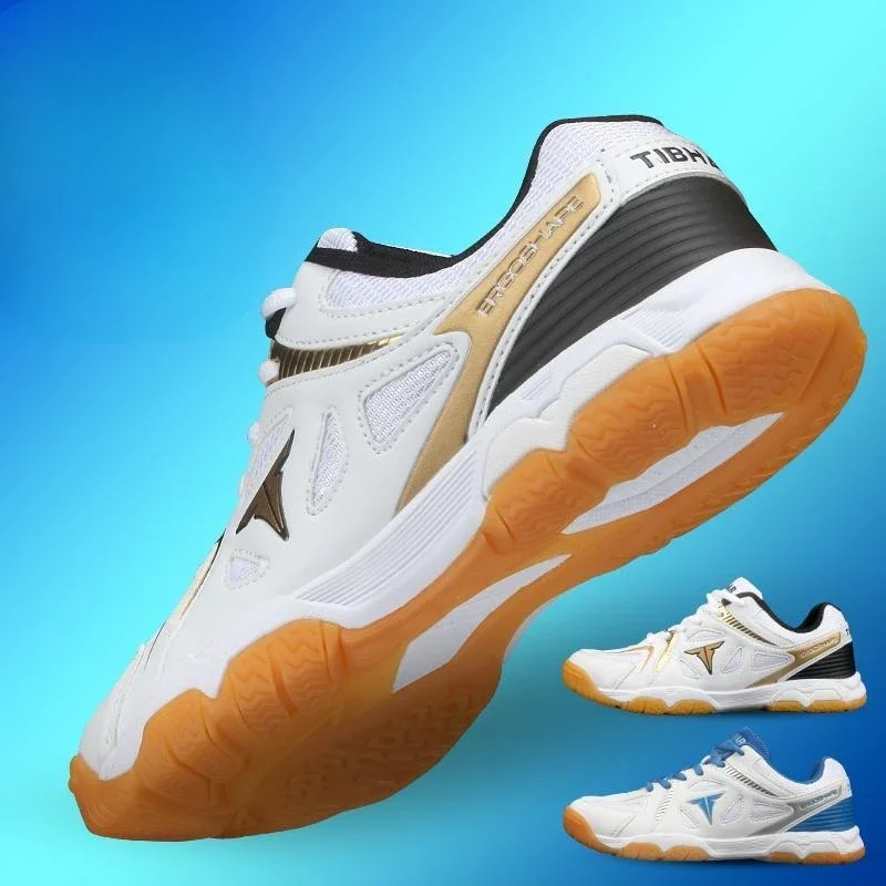 2026 Arrival Table Tennis Shoe Unisex Professional Badminton Trainers Shoe Youth Lace Up Men Tennis Shoes Indoor Court Shoes