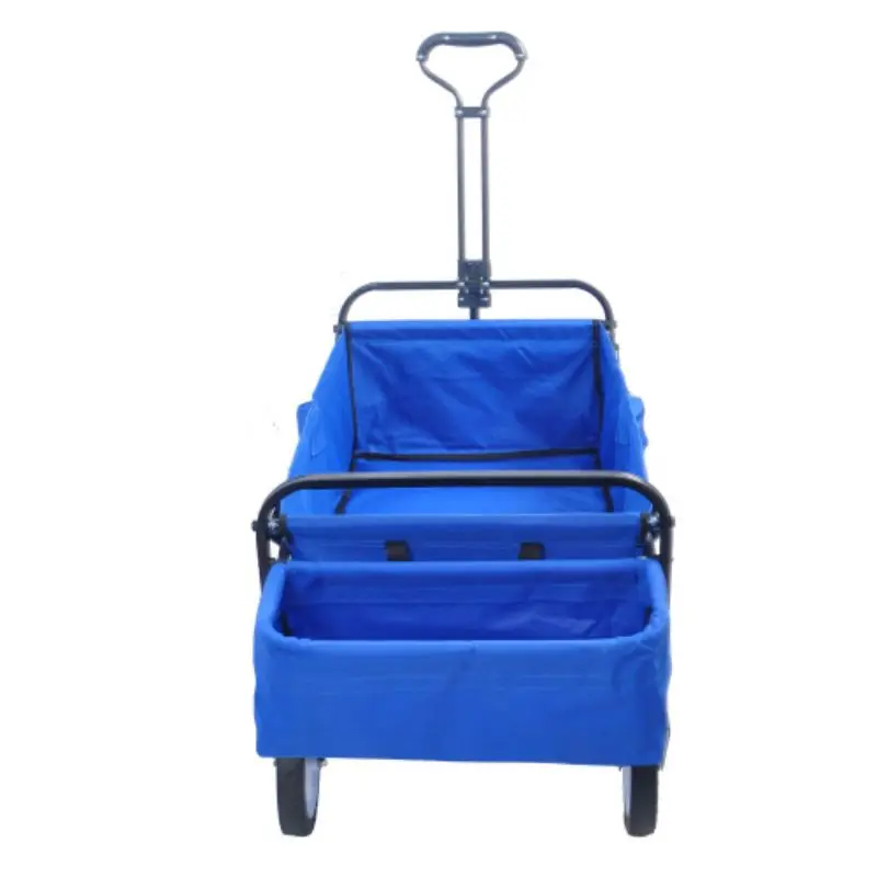 Klapp wagen Garten einkaufen Strand wagen (blaue Farbe)